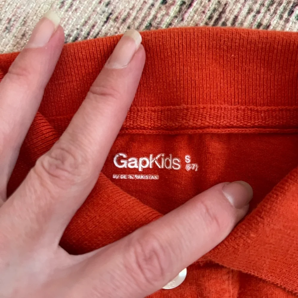 GAP Bright Orange Soccer Bears Polo